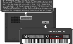 lenovo thinkpad seri numarası