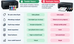 tanklı yazıcı vs kartuşlu
