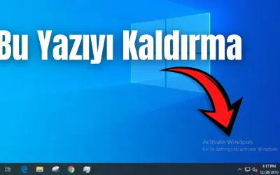 Windows Etkinleştir Yazısı Kaldırma Nasıl Yapılır? Kesin Çözüm 👇