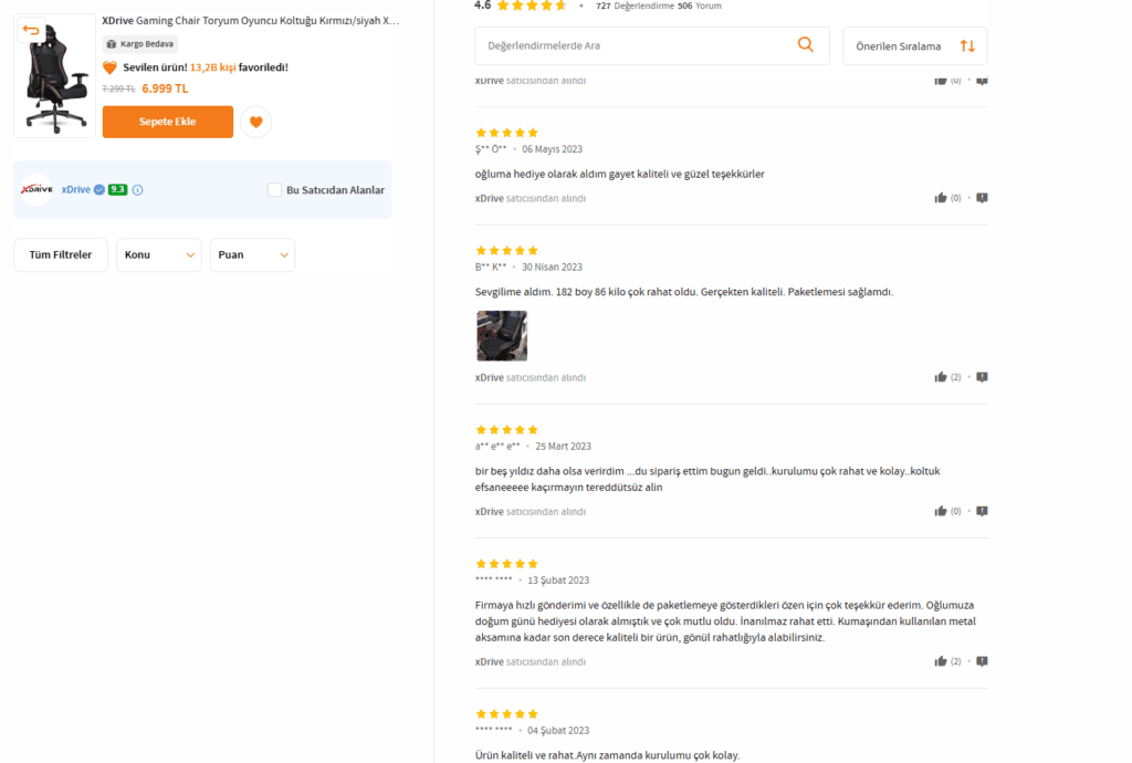 xdrive trendyol yorum 3