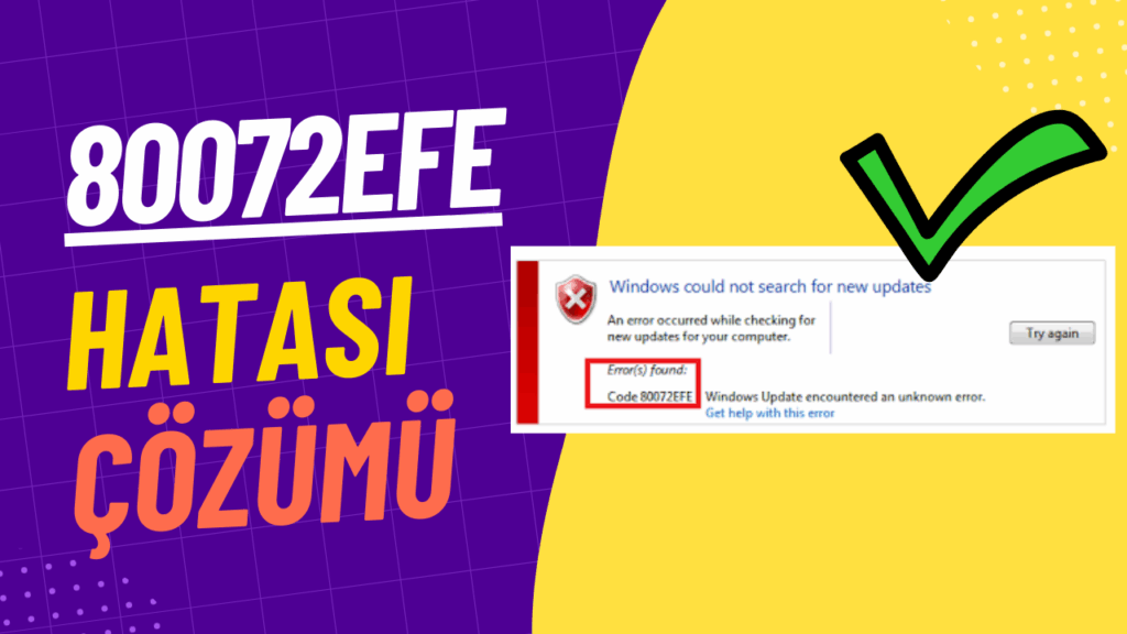 windows 7 80072efe hatasi