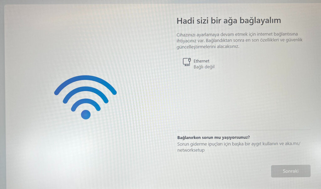 hadi sizi bir aga baglayalim