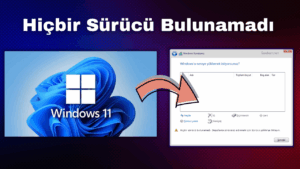 windows kurarken hic bir surucu bulunamadi hatasi