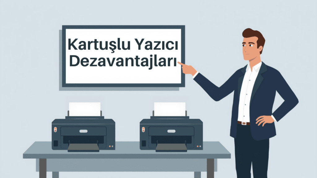 Kartuslu Yazici Dezavantajlari