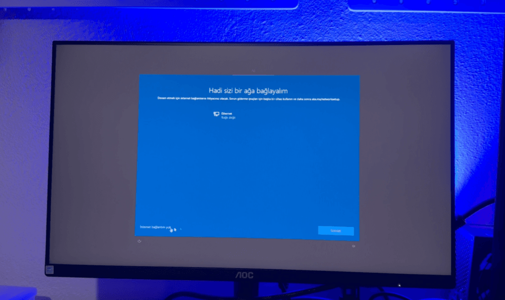 hadi sizi bir aga baglayalim