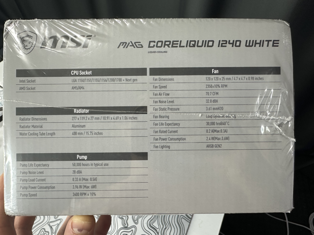 MSI MAG CoreLiquid I240 Ozellikleri