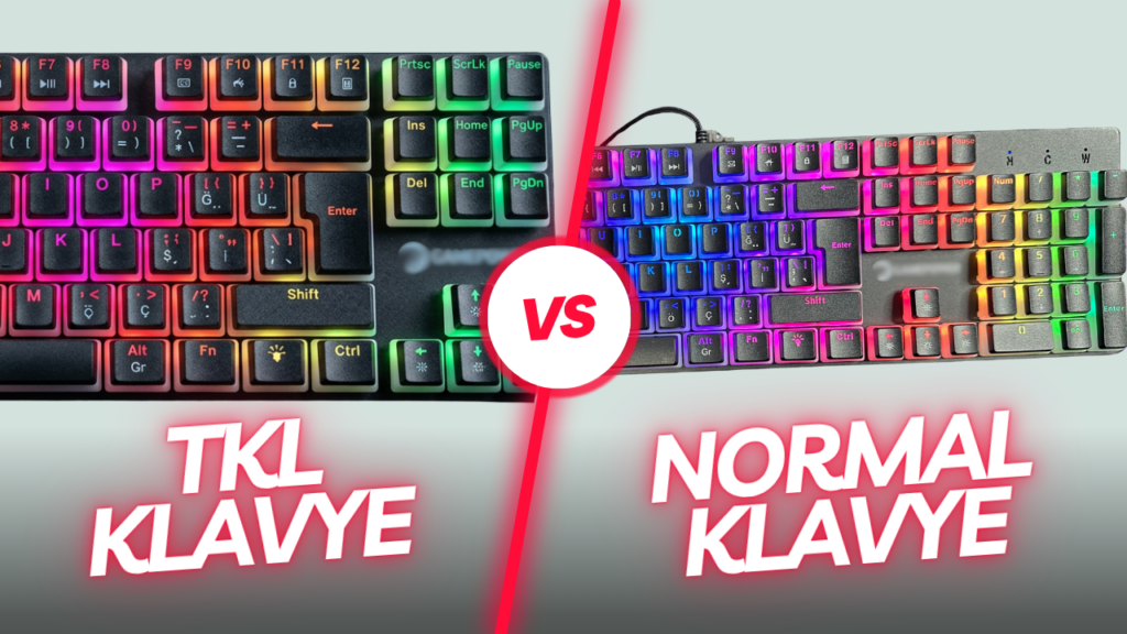 TKL Klavye Nedir? Avantajları ve Dezavantajları - Okumadan Alma TKL Klavye ile Standart Klavye Arasindaki Farklar 1024x576